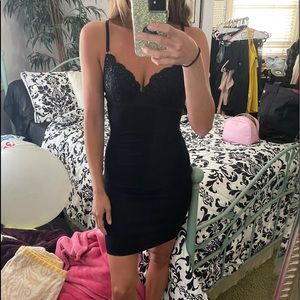 Super cute Guess black knit dress w/ sequin